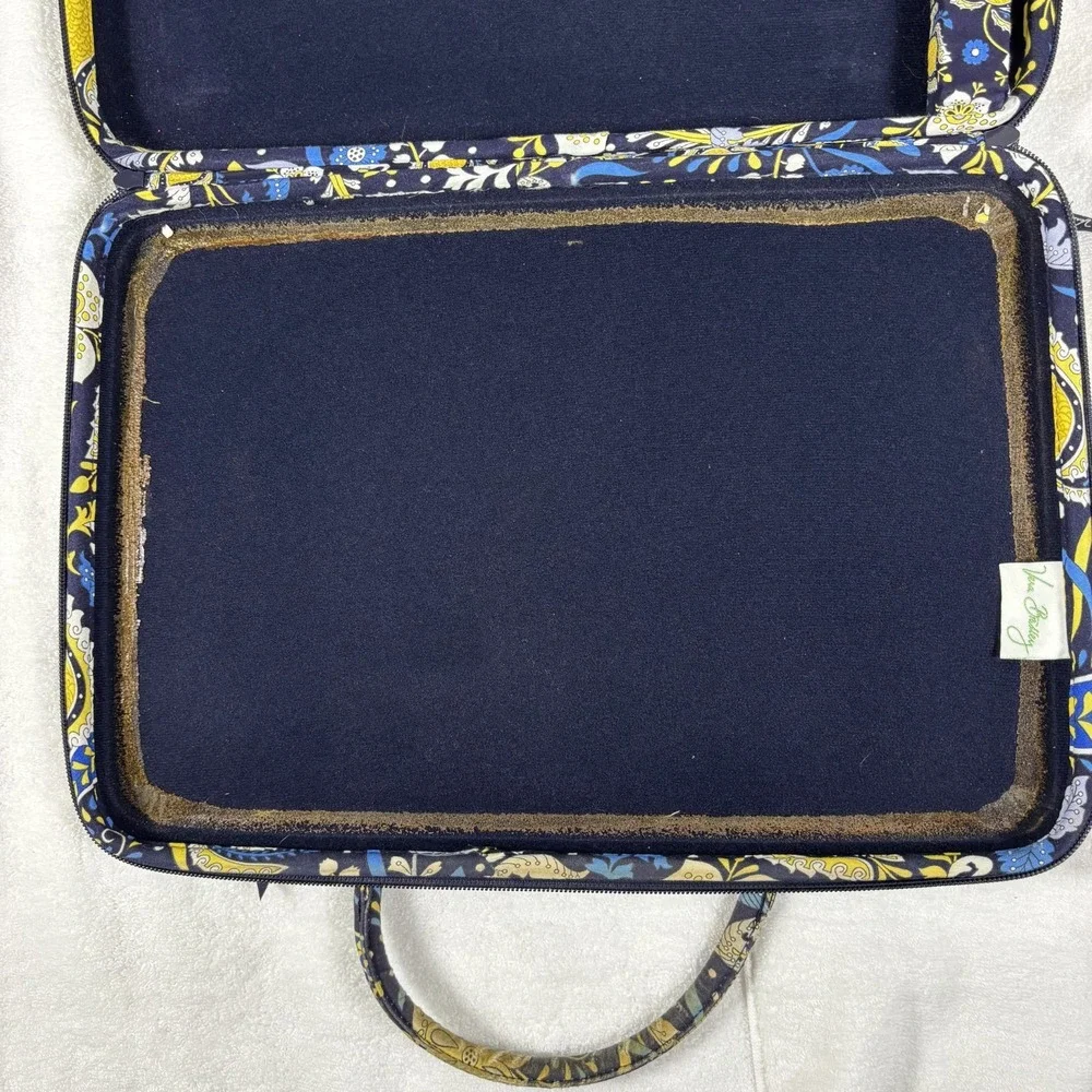 Vera Bradley Ellie Womens Handbag Multicolor Paisley Floral Portfolio Laptop Bag